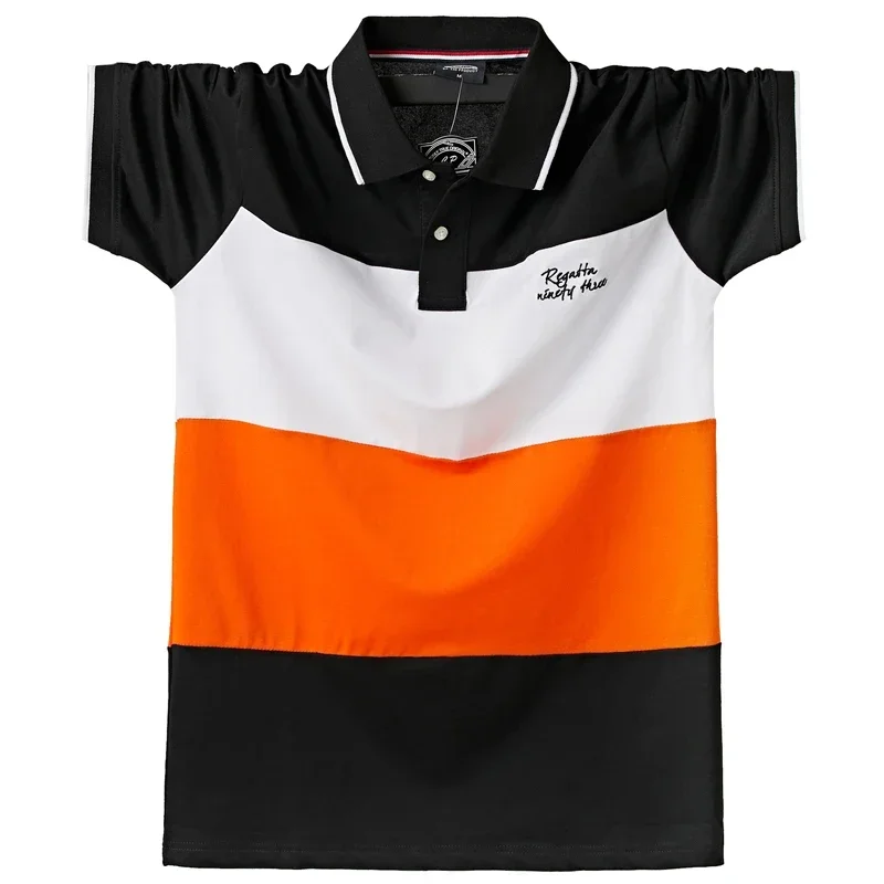 Camisa Polo para hombre, camisetas grandes y altas de manga corta, camisetas geniales de algodón para hombre, camiseta grande ajustada de verano,