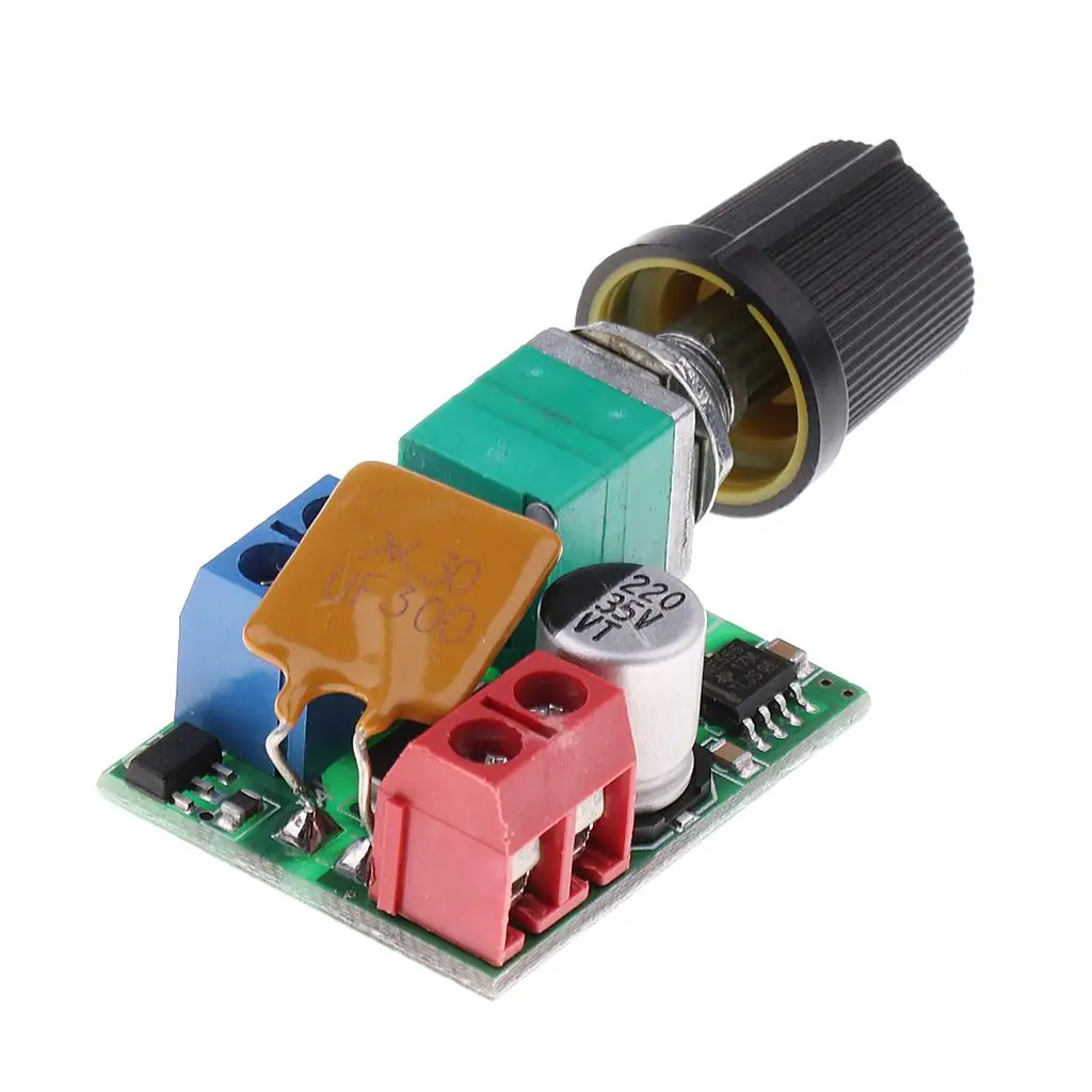 Mini PWM Motor Speed Controller Adjustable DC 3V 35V LED Dimmer for Smart Device Projects