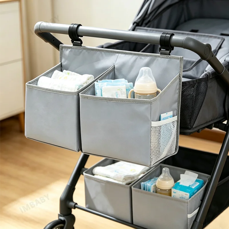 Fashion Crib 3D Hanging Bag Bedside Cart Storage Basket Hook Type Storage Bag Waterproof Washable Bag Car Rear Seat Storage Rack
