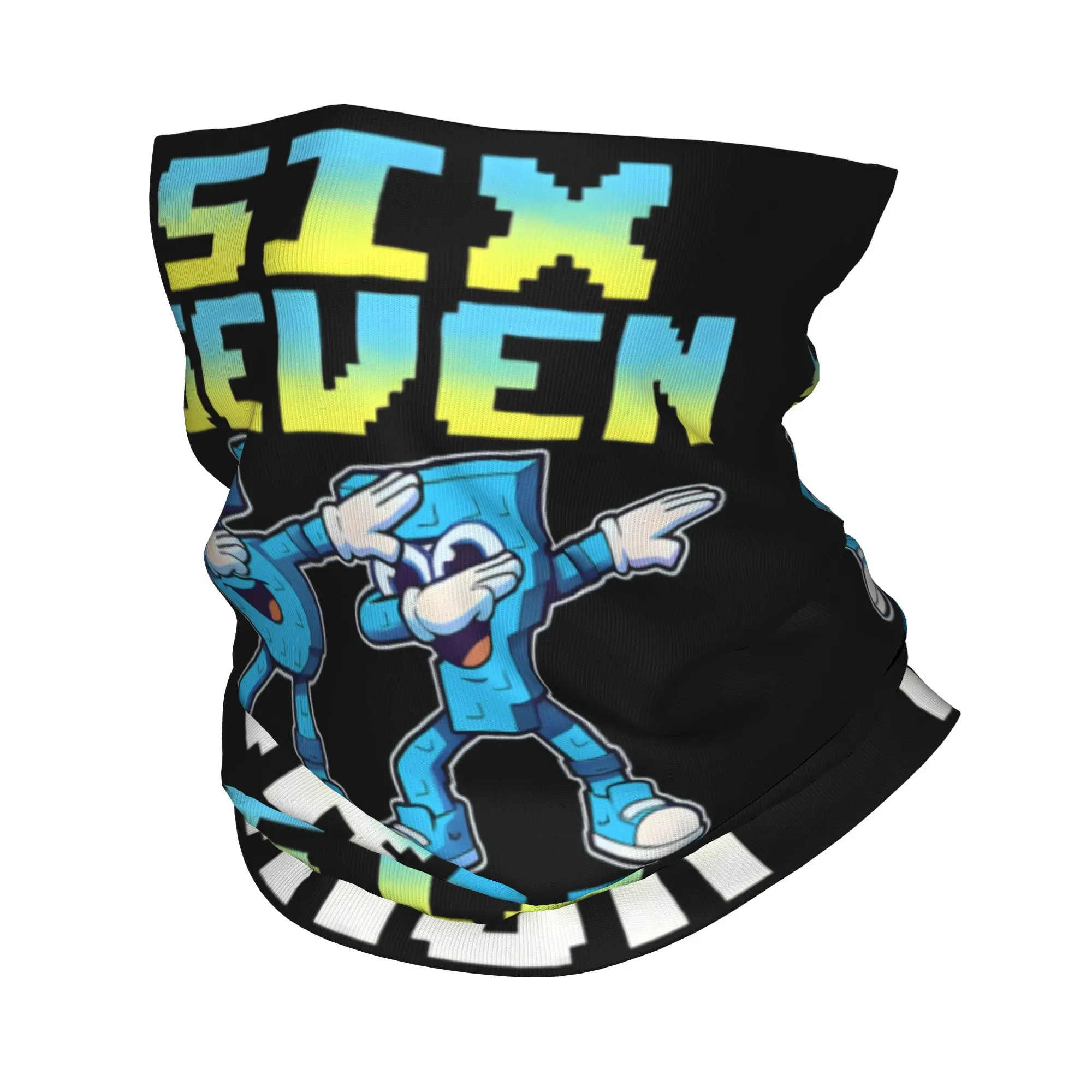 67 Six Seven Meme 6 7 Italian Brainrot Bandana Neck Gaiter Windproof Face Scarf Cover Women Men  Headband Tube Balaclava