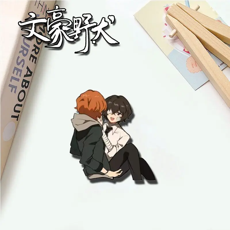 Anime Nakahara Chuuya Osamu Dazai Acrylic Badge Cartoon Pins DIY Decoration Backpack Clothes Accessories