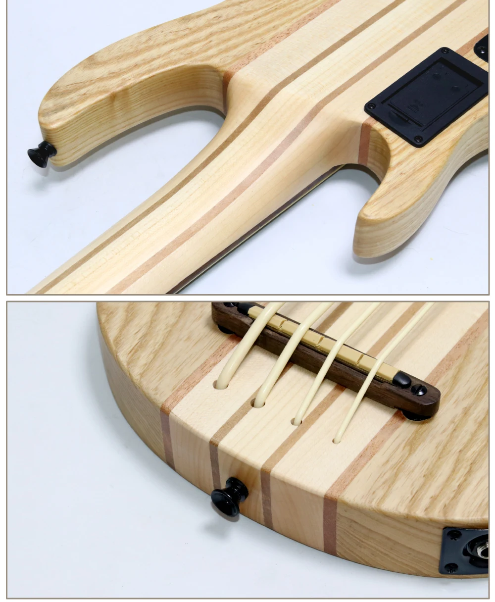 Electric Ukulele Bass Ubass Guitar 30 Inches 4 Strings Mini Bass UKU Electro Guitars Pickup Maple High Quality Ashtree