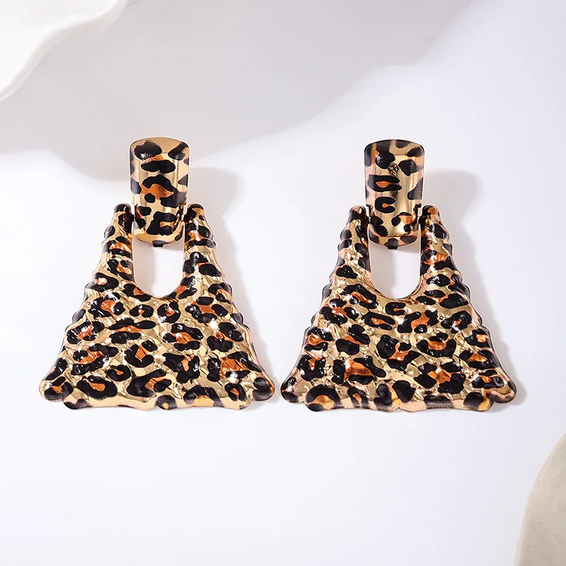 2024 Geometric New Cheetah Jaguar Leopard Dangle Drop Earrings for Women