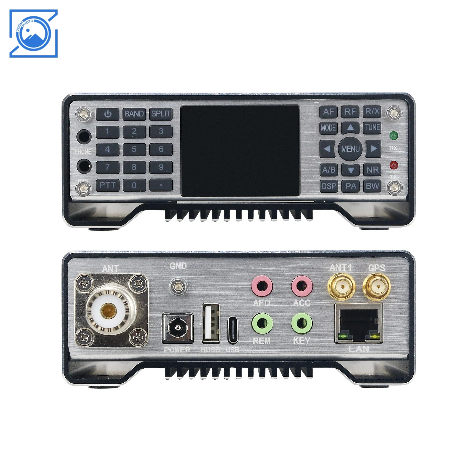 HamGeek Q900 V4.0 100KHz-2GHz SDR 라디오 Bluetooth SDR 트랜시버(나침반 GPS DMR 모듈 포함)