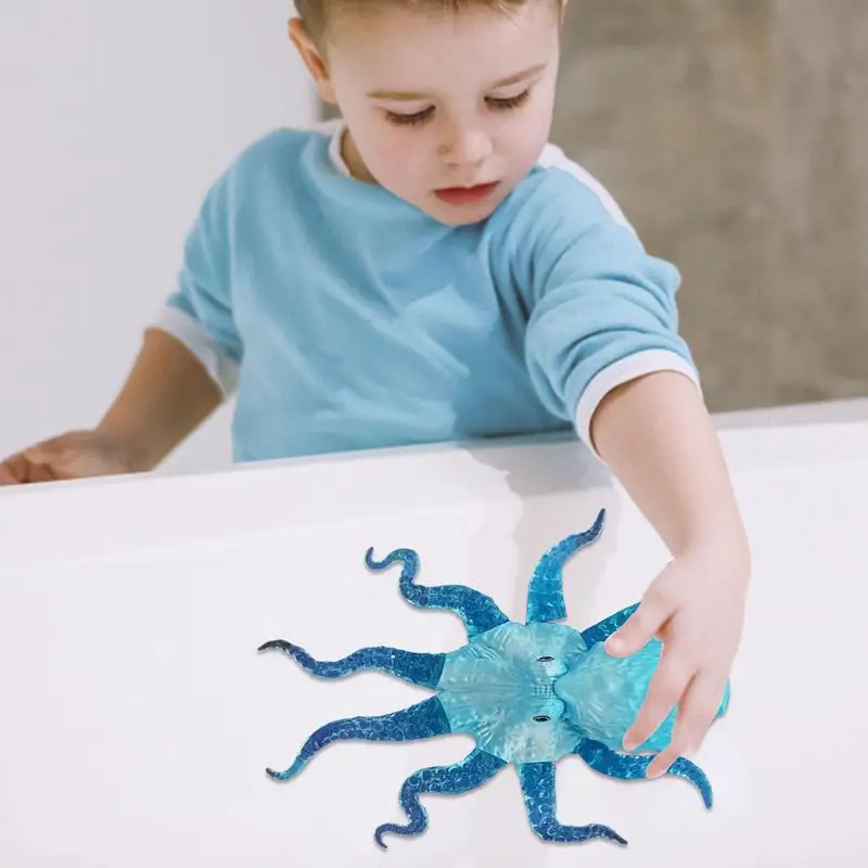 Squishyy Octopus Toys Anti Stress Squeeze Fidget Toy Decompression Play Set Soft Silicone Marine Animal Simulation Model For Kid