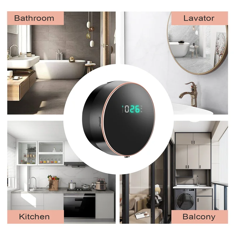 MAKE-300 мл дозаторы пенного мыла безпресс автоматический датчик пенного мыла дозатор жидкости настенное крепление мыло с цифровым дисплеем