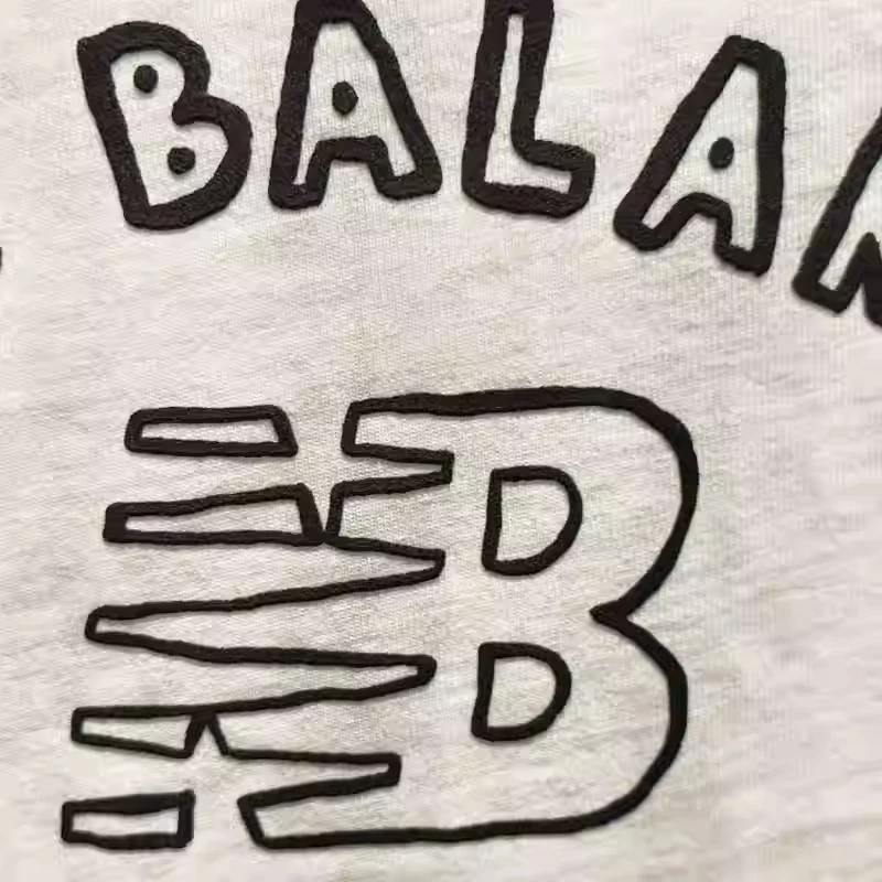 Модный тренд, новинка, летняя мужская и женская хлопковая футболка Balans с круглым вырезом и короткими рукавами, свободная повседневная дышащая спортивная футболка