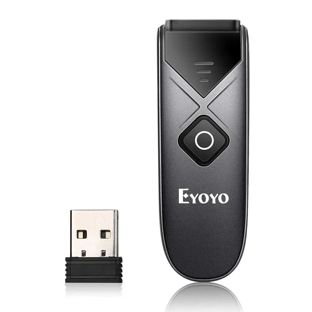 Eyoyo EY-015 Mini Barcode Scanner USB Wired/Bluetooth/ 2.4G Wireless 1D 2D Scanner QR PDF417 EAN13 Data Matrix Bar code Reader