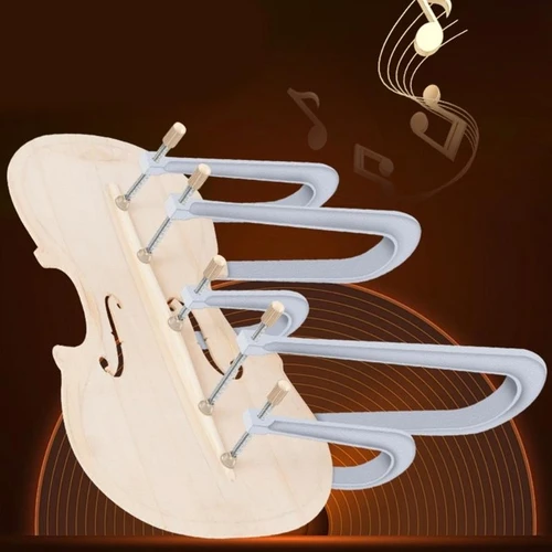 Imagen 2 del producto Abrazadera de barra de bajo para violín de aleación de aluminio, abrazadera de refuerzo para violín, herramienta de fabricación de haz adhesivo para violonchelo, abrazadera de haz de violín fácil de usar