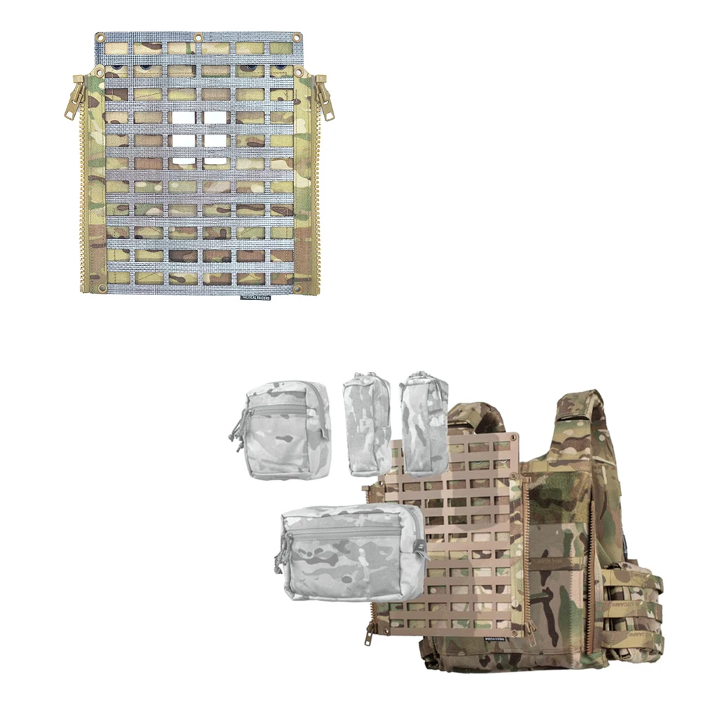 SS Style Backplate LV119 Tactical Vest Multifunctional Expansion Board laser Cutting