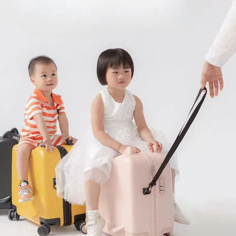 Valise à roulettes universelle pour enfants, valise à roulettes, bagage à main, boîte d'embarquement d'enregistrement pour bébés, livraison gratuite, 18 po