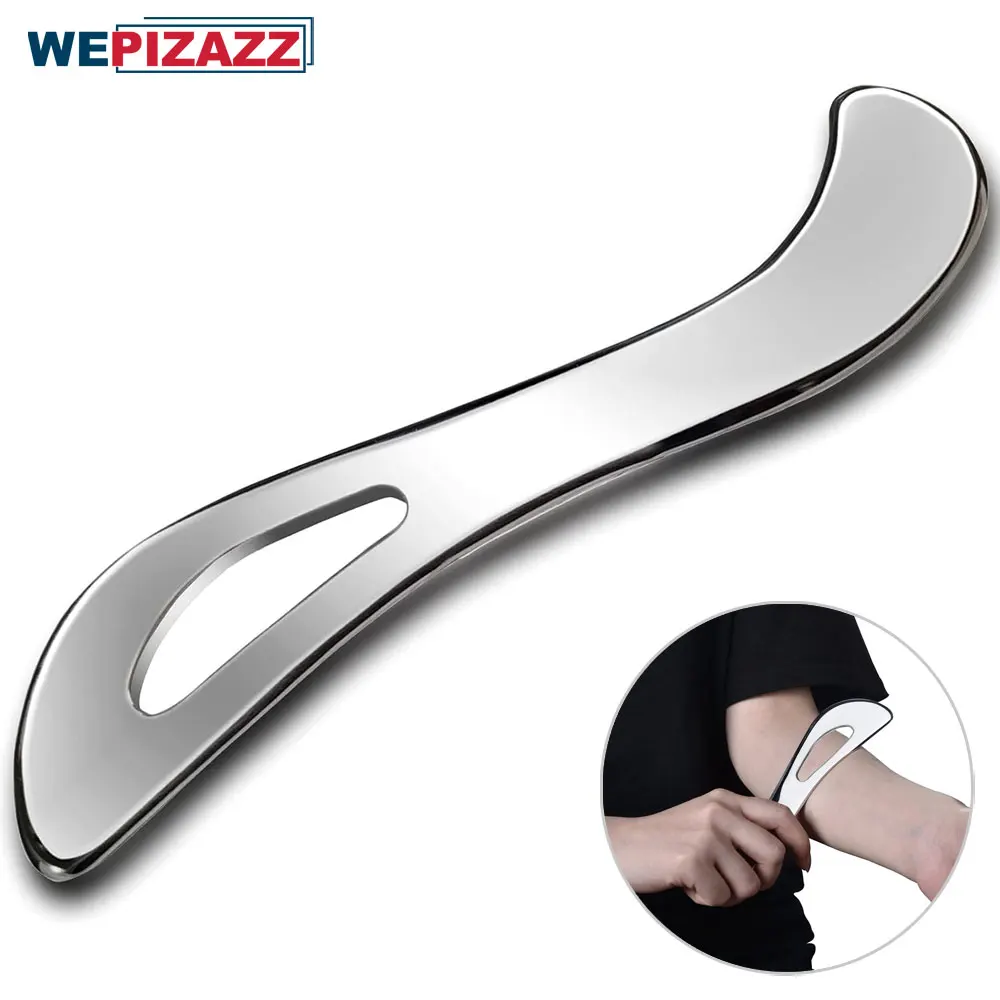 Roestvrij staal Gua Sha Spierschraper Gereedschap, Guasha Massage Schraper Tool, Fascia Schraper, Zacht Tissue Massage Tool, Guasha Tool