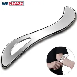 Raspador muscular Gua Sha de acero inoxidable, herramienta de masaje Guasha, raspador de Fascia, herramienta de masaje de tejido suave