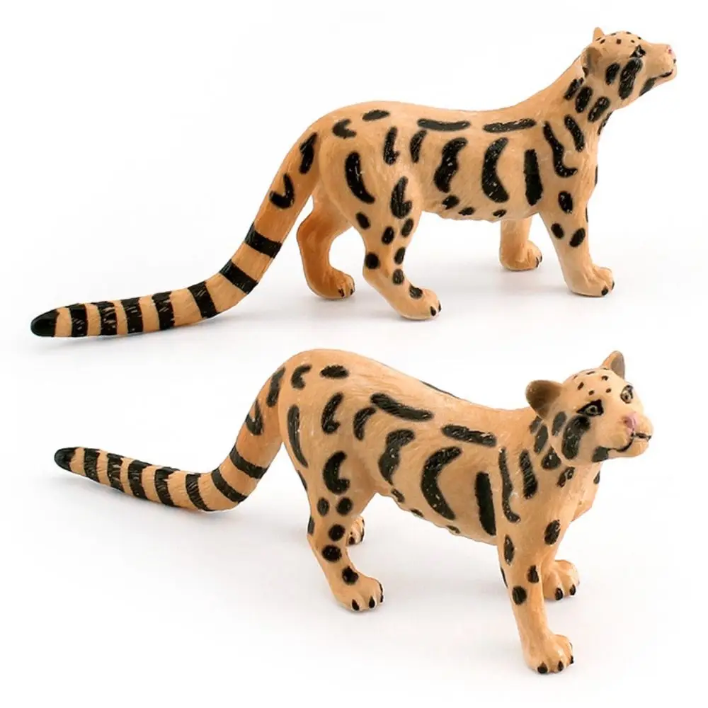 Realistic Leopard Action Figures Animal Model Simulation Snow Leopard Model Miniature Educational Cheetah Leopard Figures