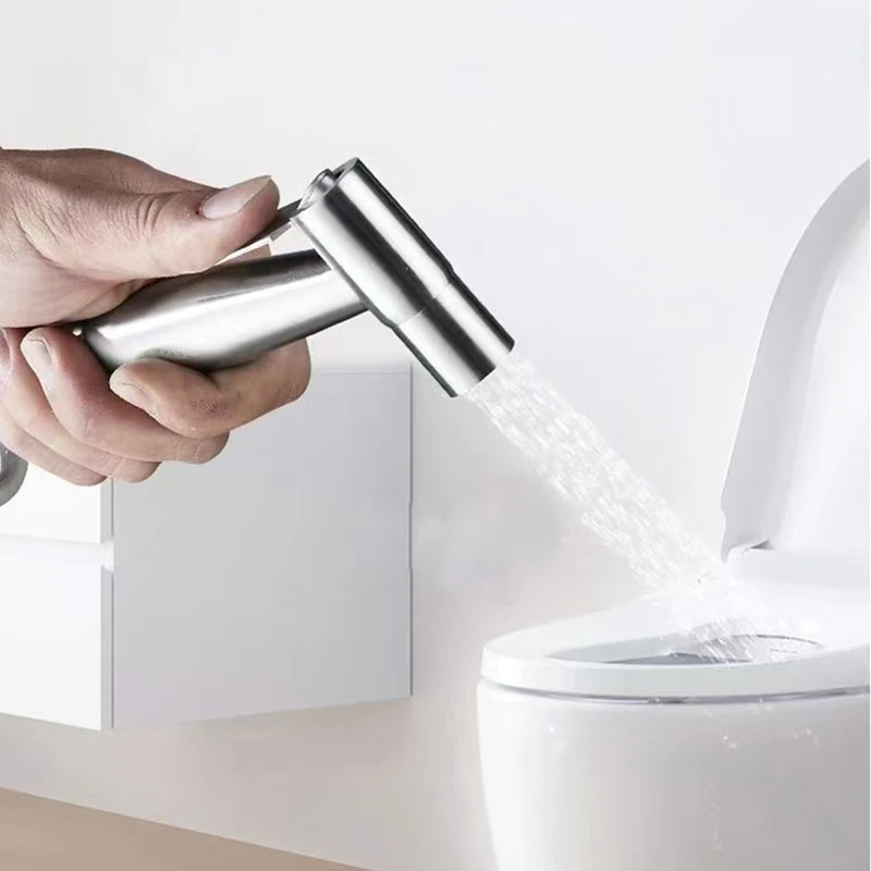 Portable Handheld Toilet Bidet Sprayer Gun Holder Self Cleaning Wash Bidet Faucet Spray 3 Way Valve Bathroom Shower Head Hose image 6