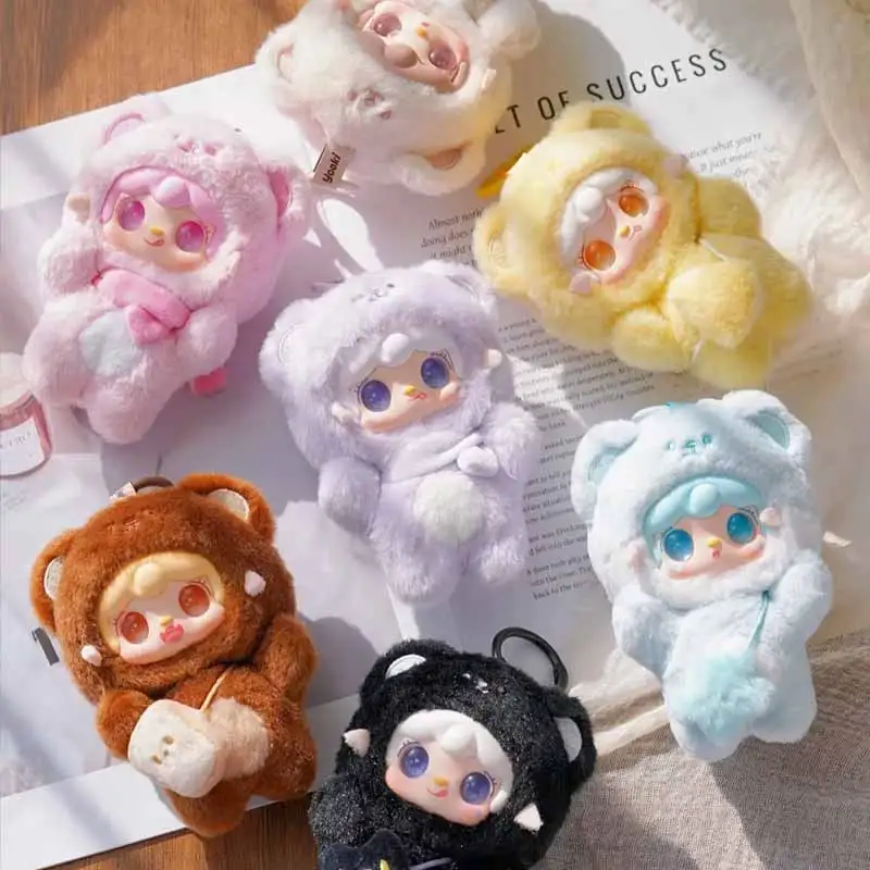 

Yooki V4 Takes A Bite Small Bear Blind Box Series Mini Animal Doll Pendant Cute Keychain Decoration Mysterious Box Surprise Gift