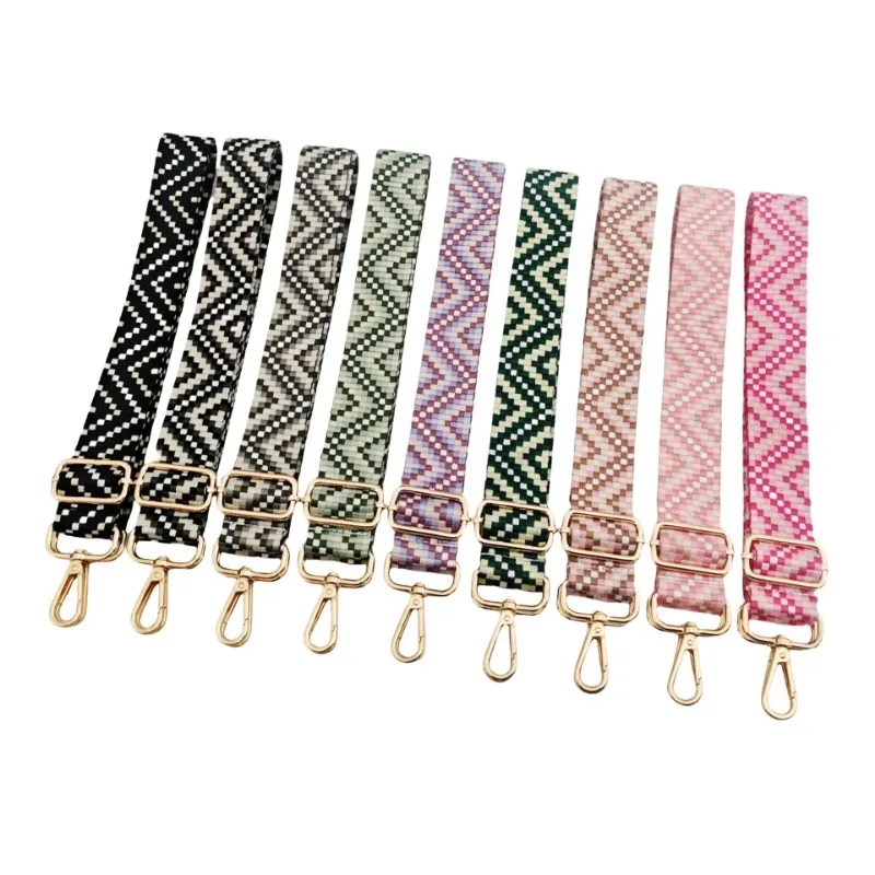 

3.8CM Nylon Shoulder Strap Diy Exquisite Colorful Universal Fashionable Durable Precision Woven Diagonal Shoulder Strap