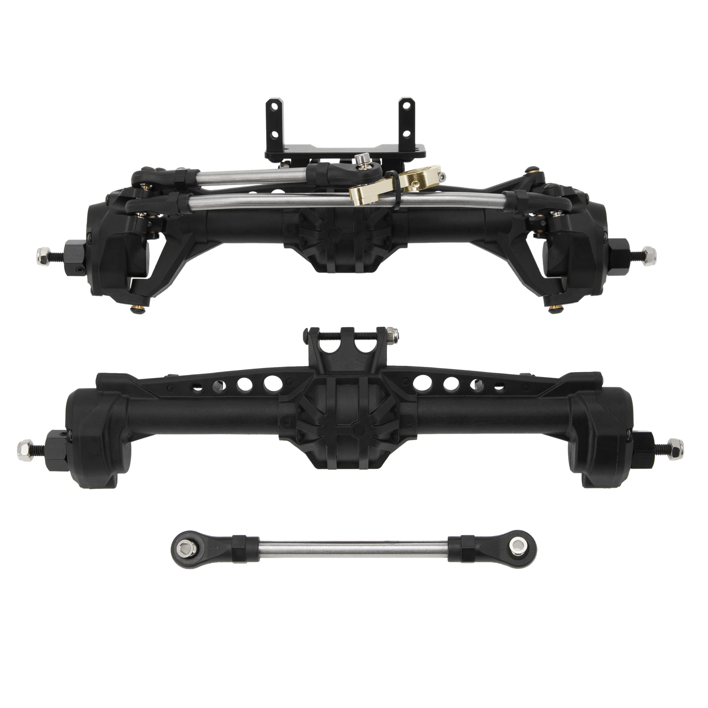 MEUS RACING SCX10 Osie nylonowe Przednie i tylne osie portalowe do Axial SCX10 SCX10 II 1/10 RC Crawler Upgrade Pasrts