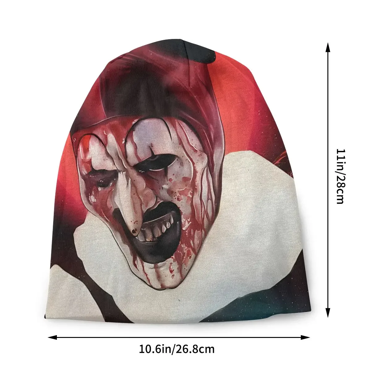 Terrifier Horror Films Skullies Beanies Outdoor Hats Scary Thin Bonnet Hipster Caps Men Women's Earmuffs