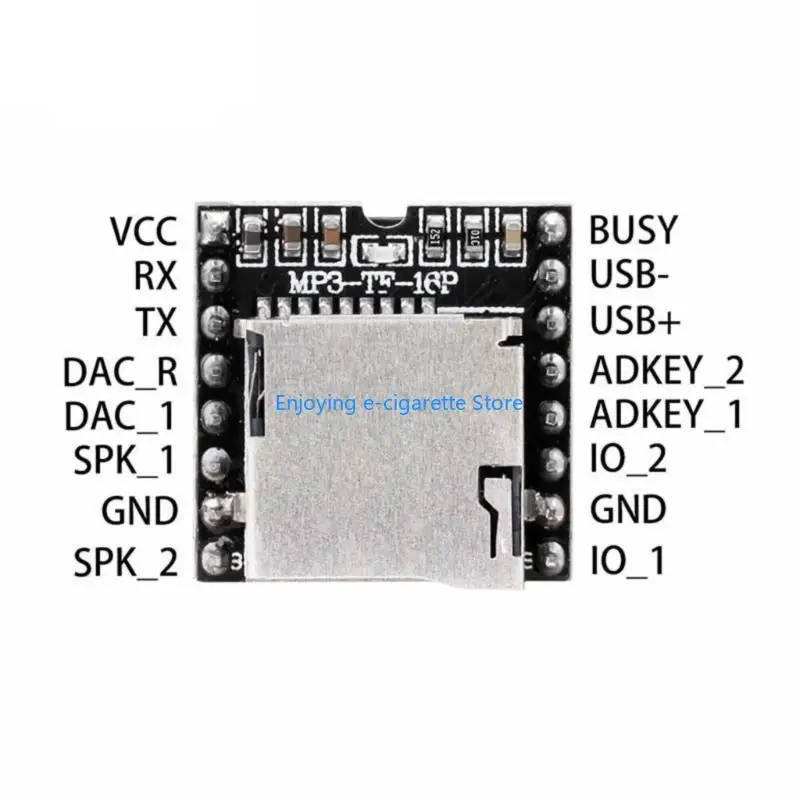 3Pcs Mini Modul für Dfplayer Mini Entwicklung Bord Mini MP3 Player TF Karte U Disk Bord Sound Stimme Modul bord Y4QF – Detail 4