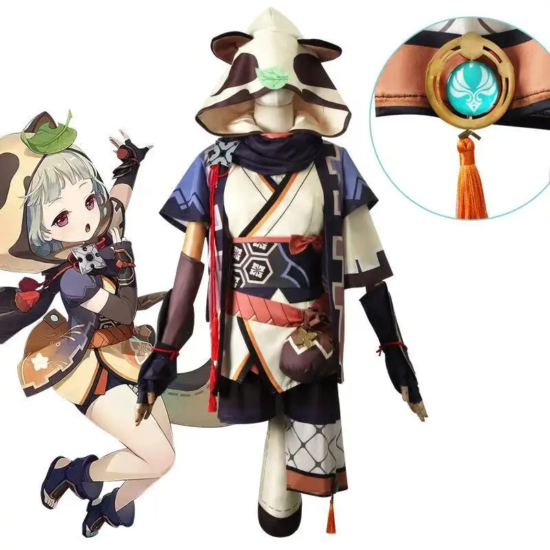 Костюм для косплея Саю из Genshin Impact, Ниндзя-ранец, костюм для косплея в стиле раннего Помело, полный комплект костюмов для косплея на Хэллоуин по аниме и играм
