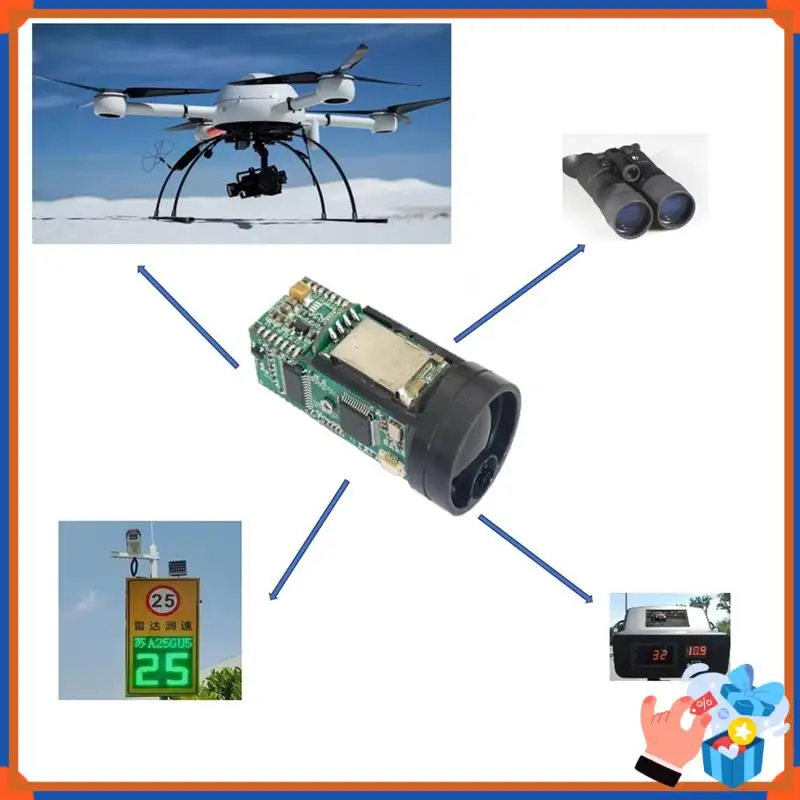 Compact 1200M Long Range UART Module Serial Range Finder TTL Level For Drone Industrial Development