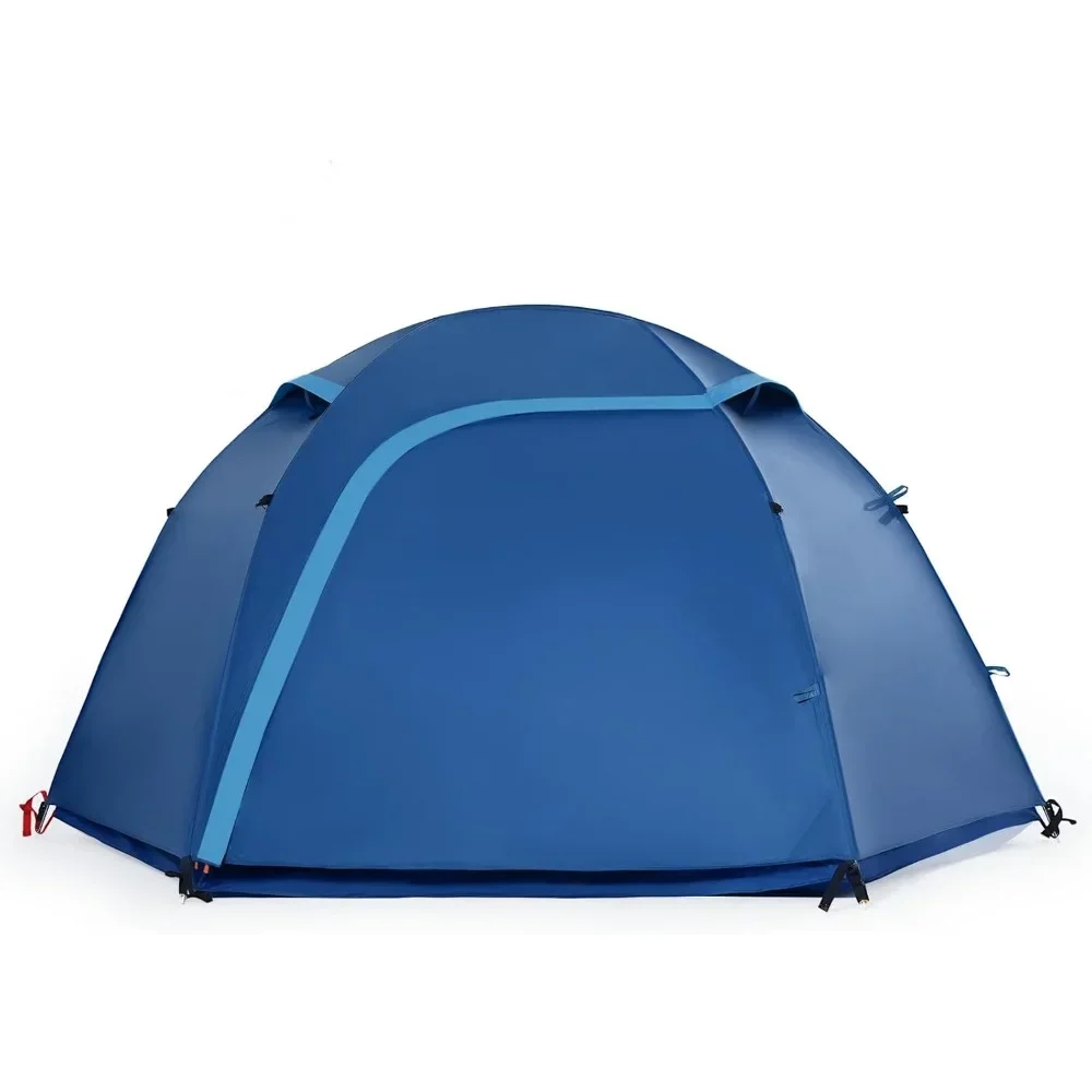 

Camping Tent, 2-Person Tent, Dome Tent for Camping and Hiking, Double Layer Waterproof Tent, Easy Setup in 5 Mins