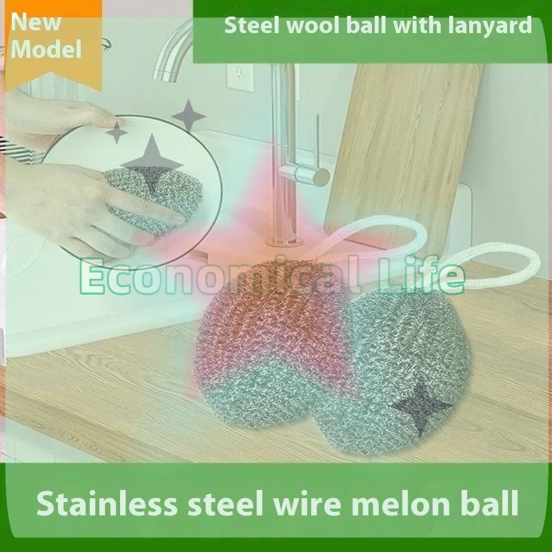 

1/3/6PCS Stainless Steel Dishwashing Balls Grease Removal Tool Steel Wool Ball For Heavy-duty Remove Grease Burnt Stains Kitchen