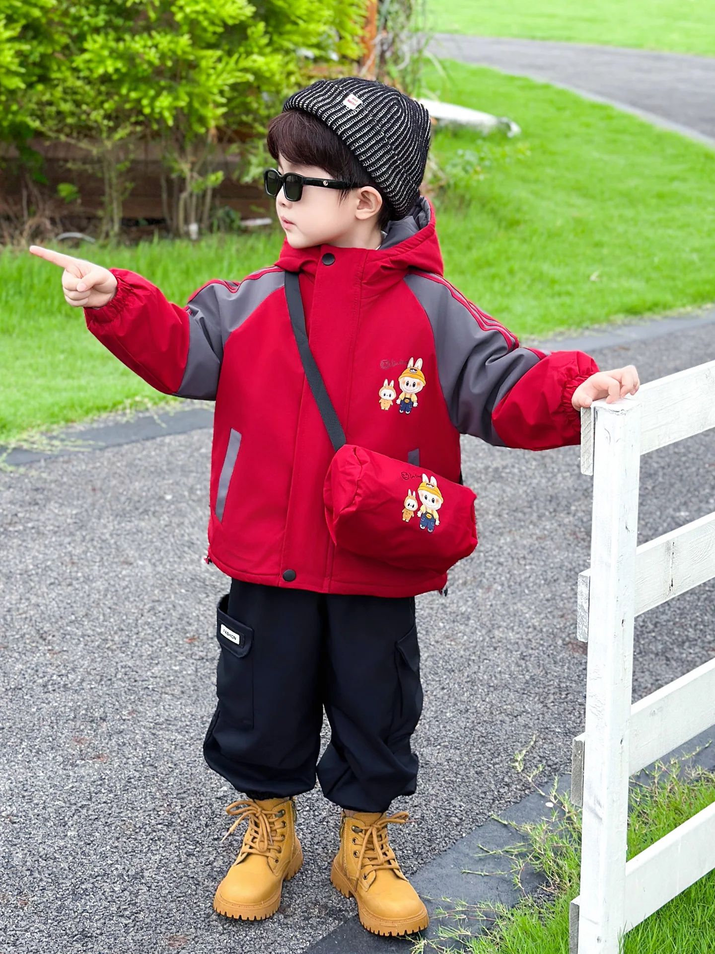 

Thiened Padded Jaet for Boys Children's Autumn Winter Clothes Sli Cute Little Boy Cotton Parka Coat Warmth Youth Faion