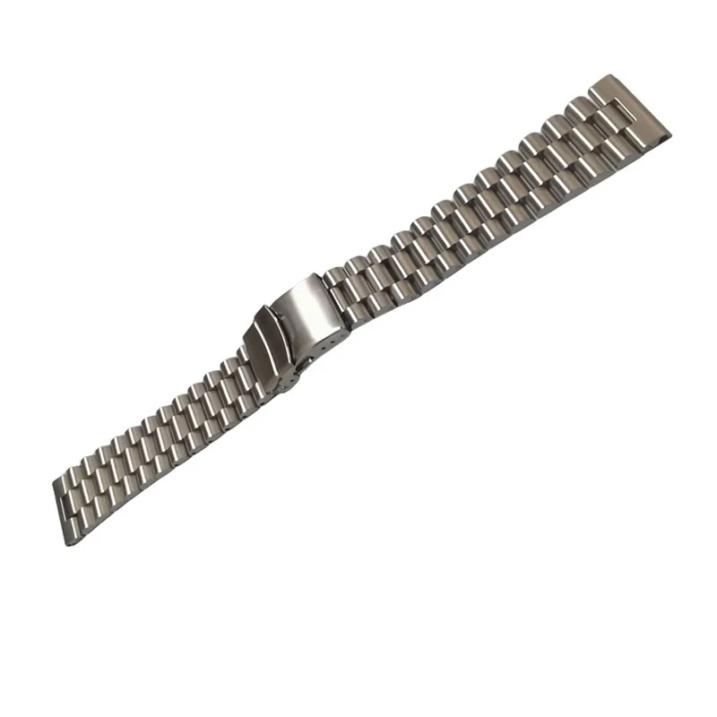 18mm 20mm 22mm 316L Solid Stainless Steel Silver President Universal Straight End Watch Strap Band Bracelet for RLX SKX Watch