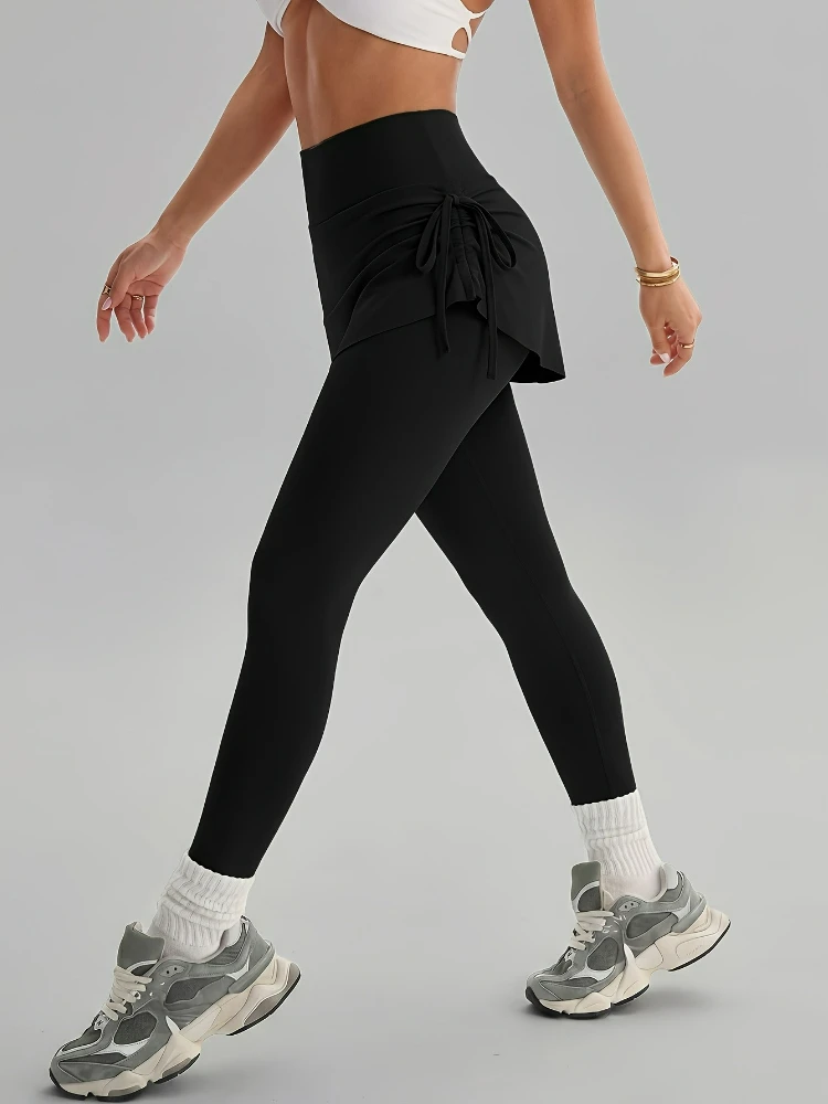 Women Two Piece Style Pants New Easter Style Pants High Waist with Shoulder Straps and Pleats image 3