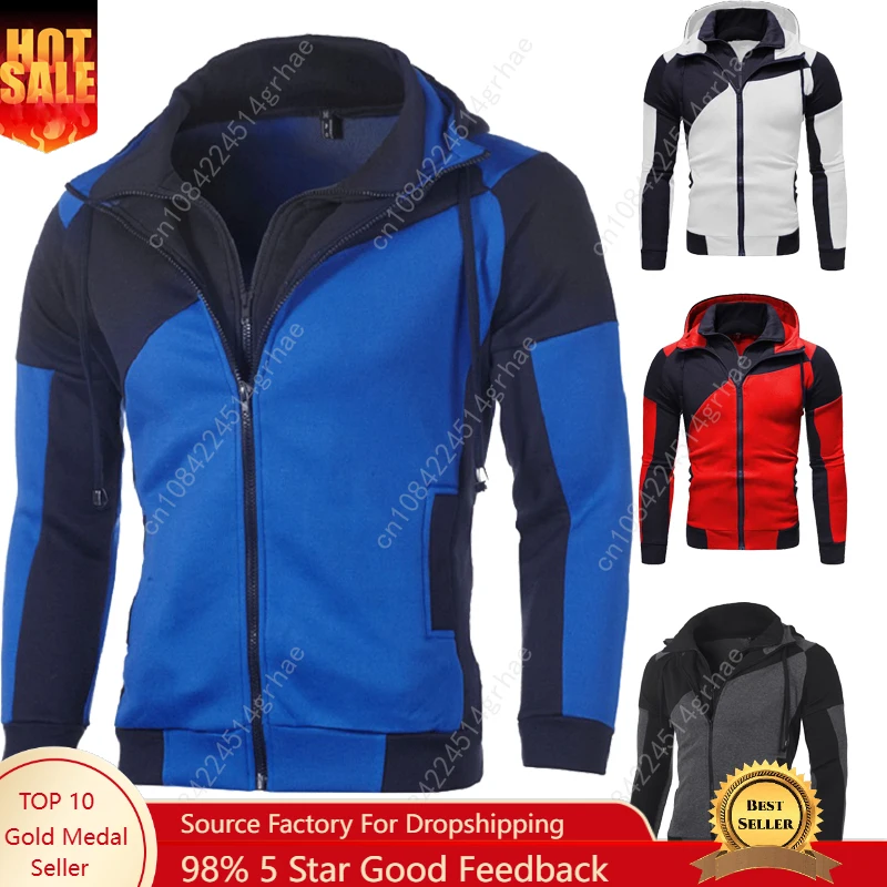

Men's Winter Warm Coat Running GYM Casual Zip Up Hooded Sweatshirt Fleece Workout Skiing Sportwear Hoodie Jacket Athletic