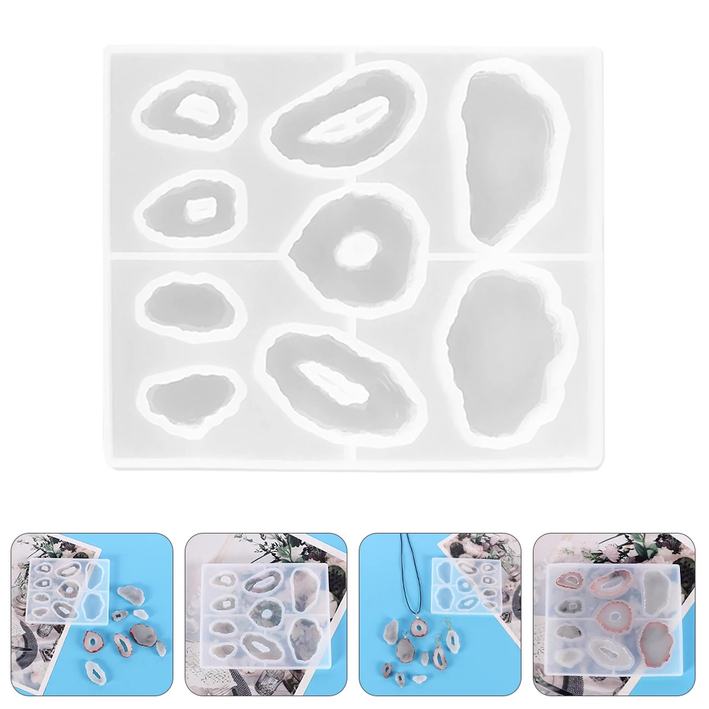 

Silicone Earring Pendant Mold Crystal Molds Handicraft DIY Jewelry Accessories Hanging Decor Nonstick Easy Clean Gifts