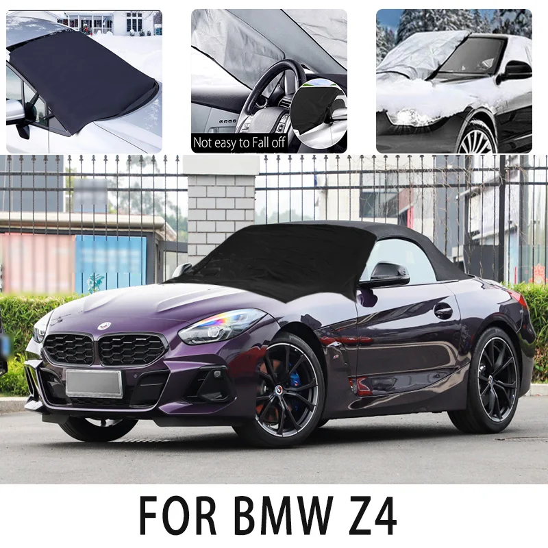 

Car snow cover front cover for BMW z4 snowprotection heat insulation shading, Sunscreen wind Frost prevention car accessories