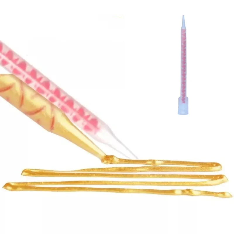 3pcs Quick Static Mixer Plastic Round Mixed Tube 2 componenten Glue Adhesives syringe Dispenser Mixing Nozzle construction tool
