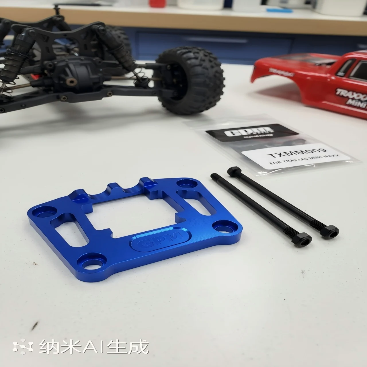 GPM 7075 Alloy Rear Bulkhead Mount Strengthen For TRAXXAS Mini Maxx/Mini XRT/Mini Slash/Mini Rally