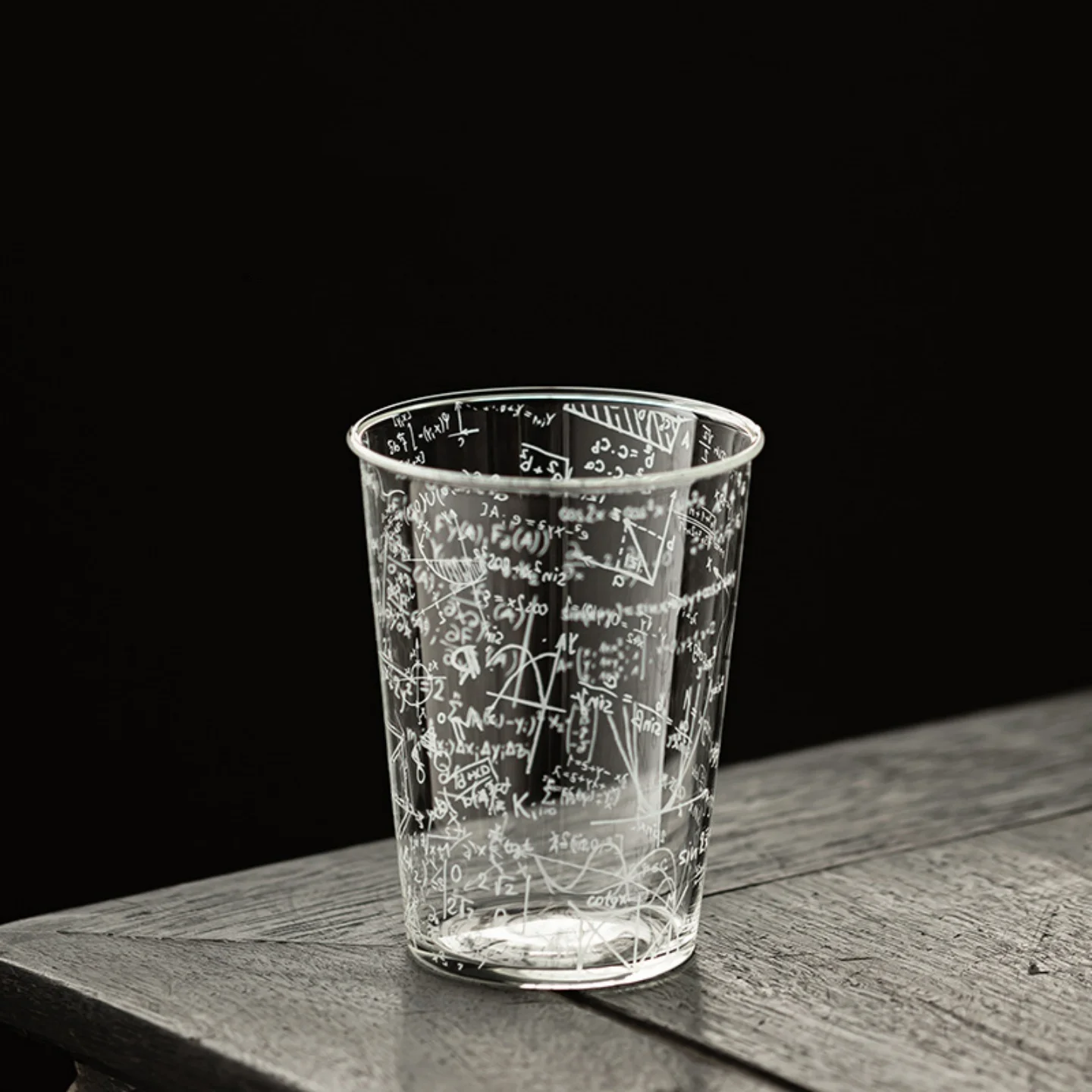 Mathematical Formula Pattern Glass Coffee Mug Science Water Tumbler Gift for Physics Chemistry Teachers