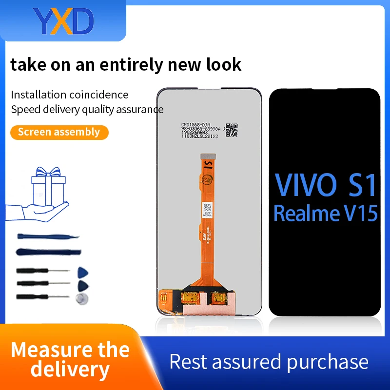 LCD Display For VIVO S1 LCD Display Touch Screen Digitizer Assembly For  VIVO S1 Realme V15 LCD Screen Replacement