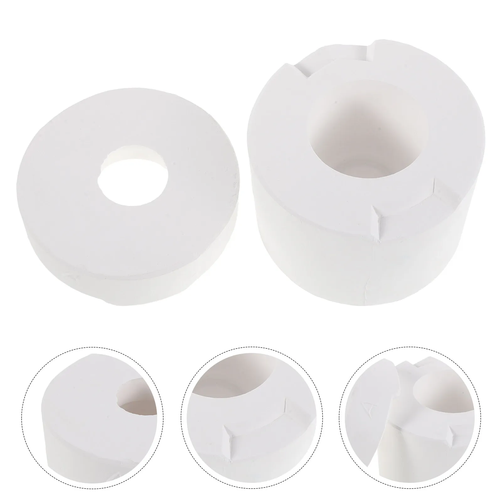 

Ceramic Teacup Plaster Mold 4.83x4.83x4.32in Handmade Pottery Mold Easy Release Uniform Shape for DIY Teacup Crafting