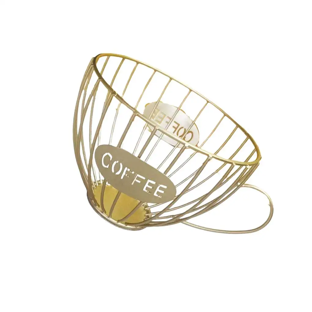 

Корзина для хранения кофе, металлический полый держатель, подставка для фруктов, органайзер для жизни