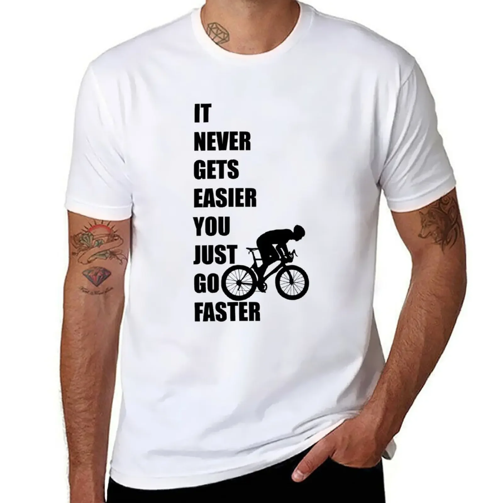 Motivational for bike lovers T-shirt aesthetic clothes summer clothes tees Men's cotton t-shirt