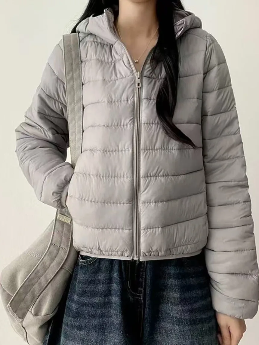 

Корейский Sle Lightweight Du down Jaet, женское пальто Faion ort, осенне-зимнее пальто Puff Sve, утягивающая внутренняя одежда с капюшоном