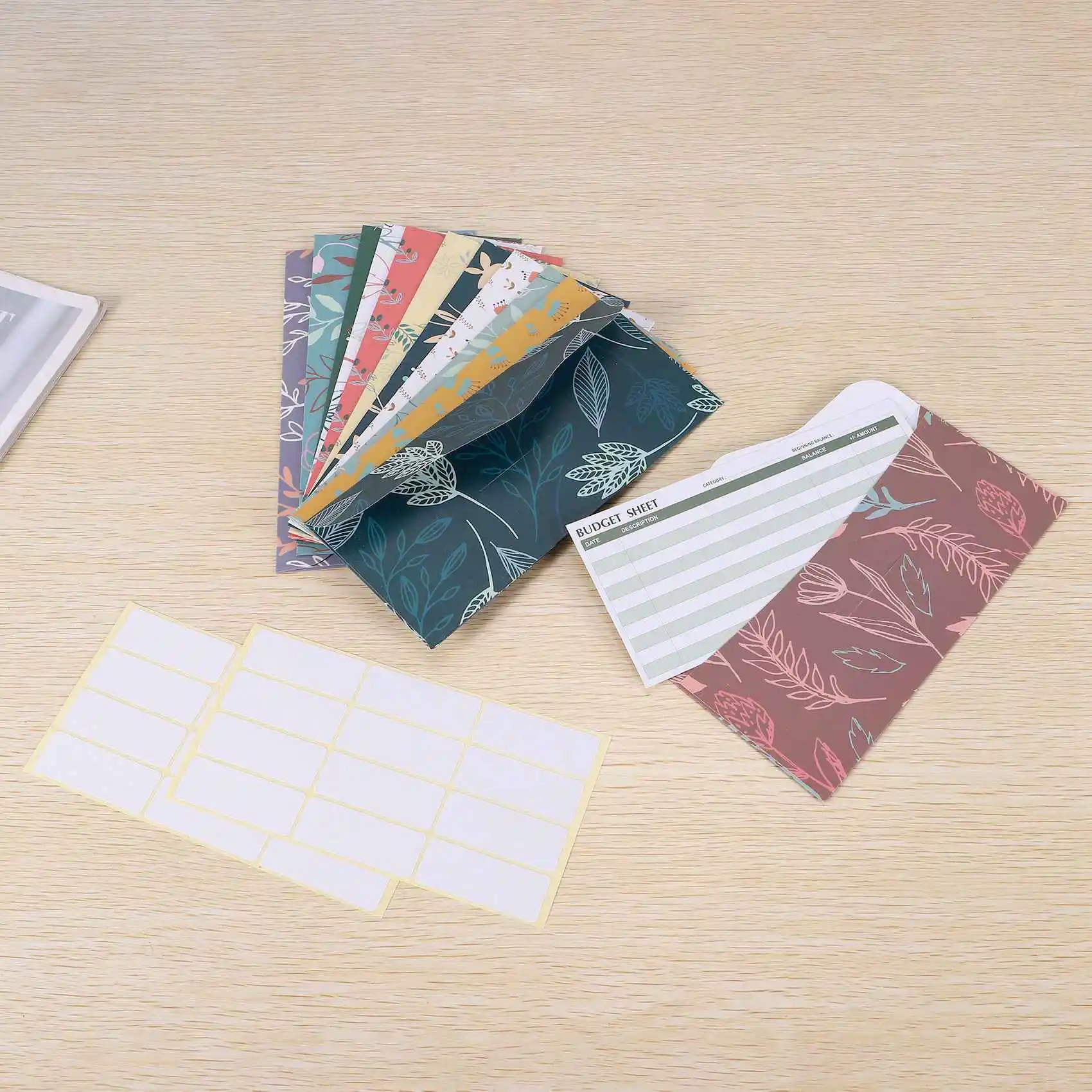 Gfc-12 Pack Бюджетные конверты Ламинированная система денежных конвертов для экономии денег с бюджетными листами для записи финансов