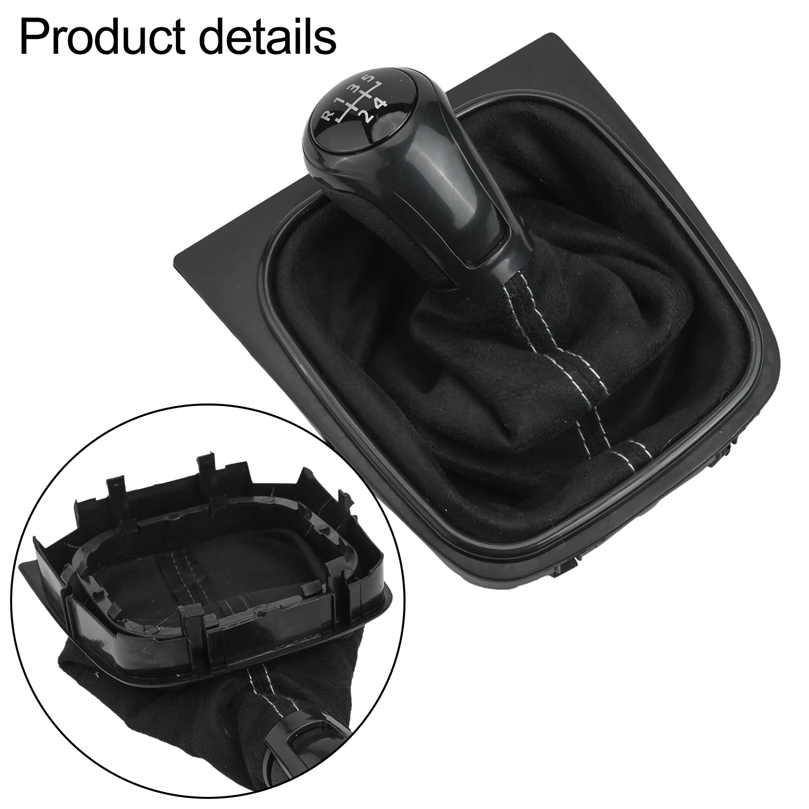 

Driver Control Enhancement BLACK Manual Transmission Leather Boot 5 6 Speed Premium Material Shift Lever Snug Fit
