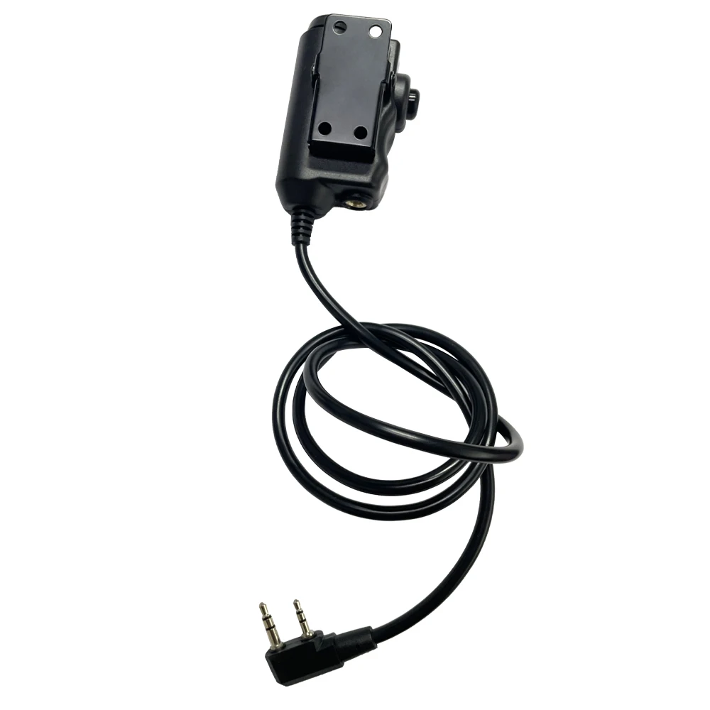 EARMOR-adaptador táctico PTT para auriculares, dispositivo con botón activado, para hablar, interfaz M51, apto para RADIO KENWOOD BAOFENG