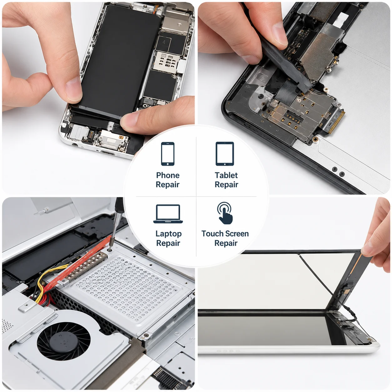 Phone Screen Repair Kit with Double Sided Electronics Tape, Adhesive Cleaning Liquid, Fine Tweezers, Needle Tips and Swabs view 5
