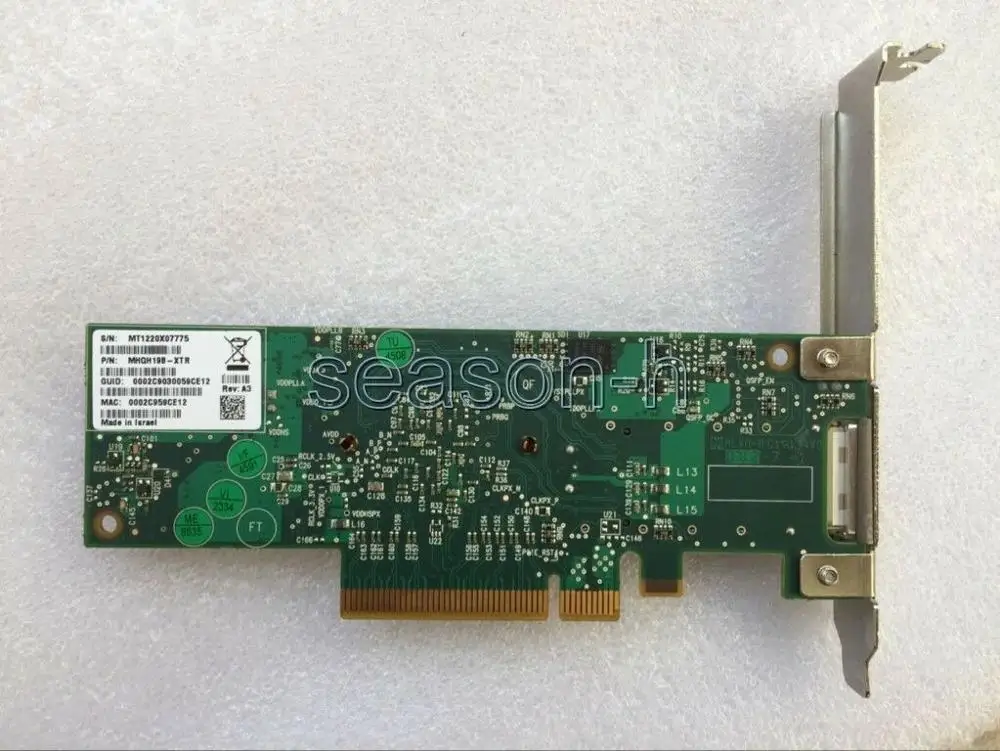 Mellonox MHQH19B-XTR PCI-E シングル ポート コネクタ 40GBS フル プロファイル用ネットワーク アダプタ カード