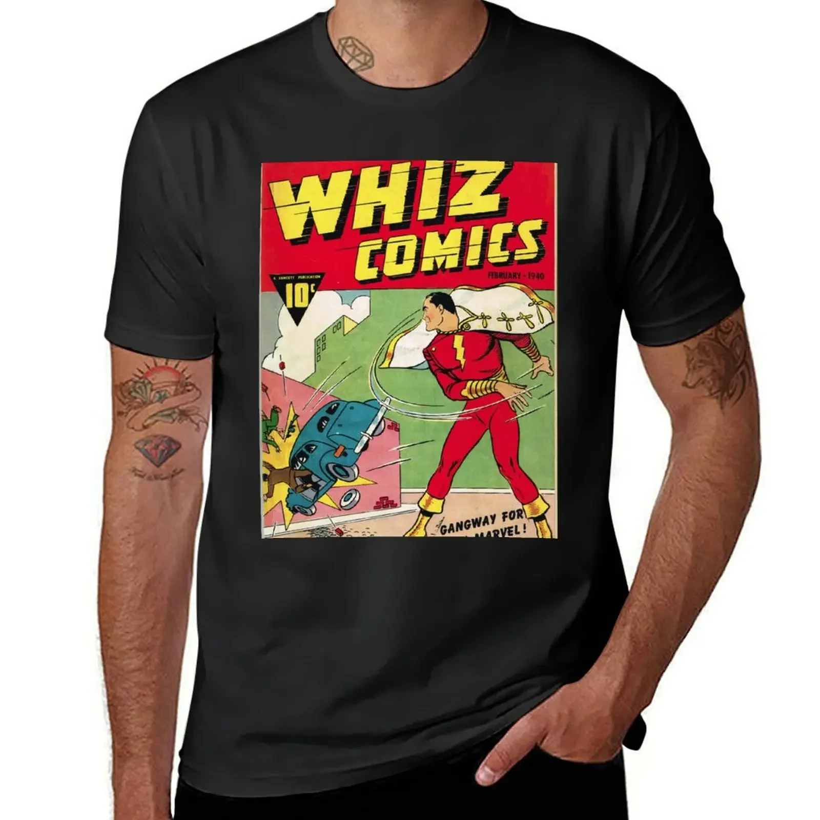 WHIZ Comics #2 Shazam First Appearance T-Shirt anime tshirt blue archive big and tall t shirts for men