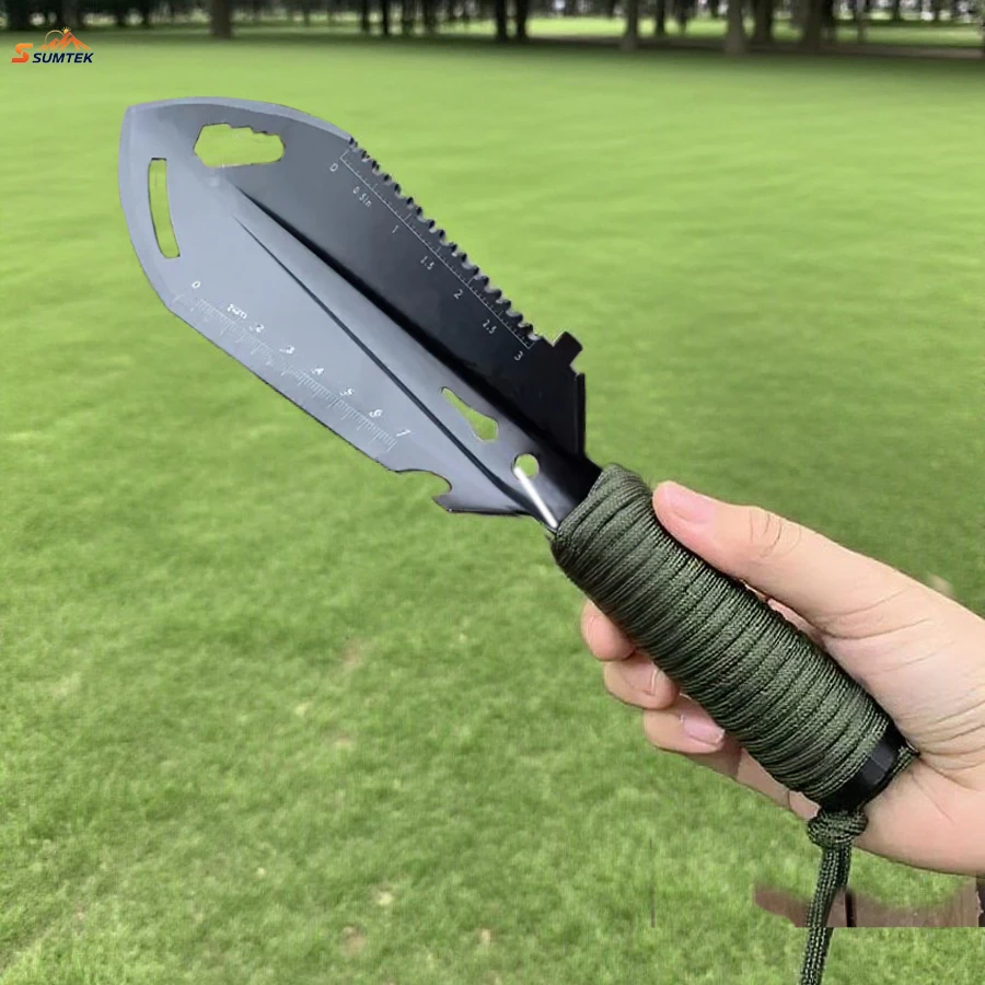 

1pc Camping Portable Engineer Shovel,Field Survival Tools,Outdoor Stainless Steel Multi-functional Small Tactical Hand Shovel