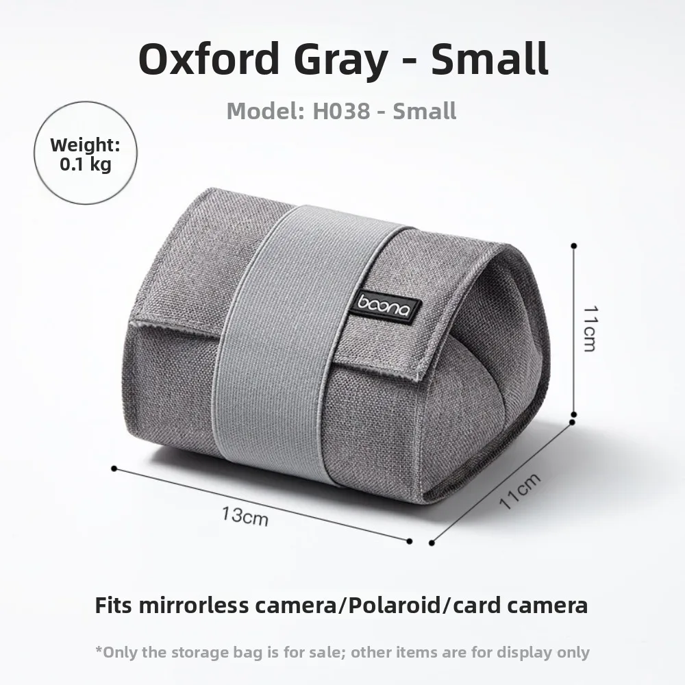 Multi-Purpose Camera Organizer Bag Water-Resistant Fabric Portable Camera Storage Bag Shockproof Protection Padded Interior
